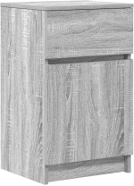vidaXL Κομοδίνο Γκρι Sonoma 39x35x65 εκ. από Επεξεργασμένο Ξύλο