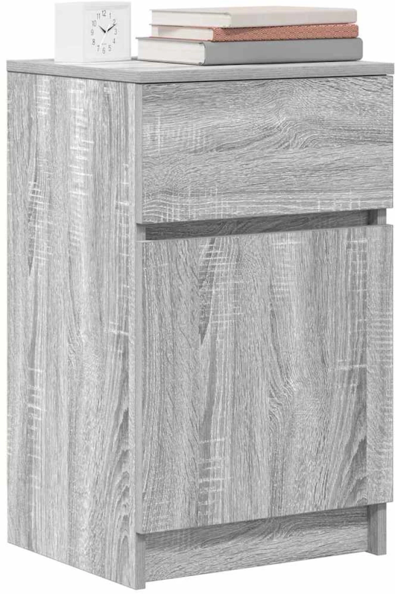 vidaXL Κομοδίνο Γκρι Sonoma 39x35x65 εκ. από Επεξεργασμένο Ξύλο
