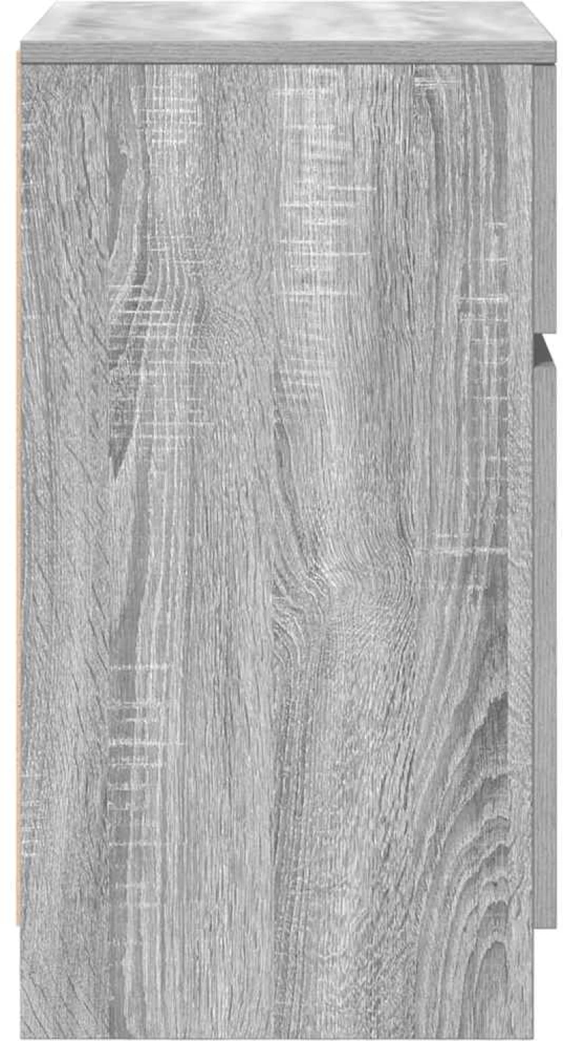 vidaXL Κομοδίνο Γκρι Sonoma 39x35x65 εκ. από Επεξεργασμένο Ξύλο