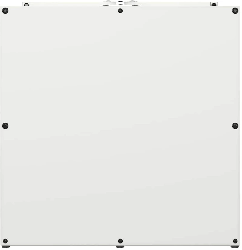 vidaXL Ράφι Καυσόξυλων Λευκό 40x40x40 εκ. Χάλυβας ψυχρής έλασης