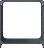 vidaXL Ράφι Καυσόξυλων Ανθρακί 60x28x65 εκ. Χάλυβας ψυχρής έλασης