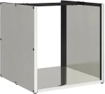 vidaXL Ραφιέρα Καυσόξυλων 40x40x40 εκ. από Ανοξείδωτο ατσάλι