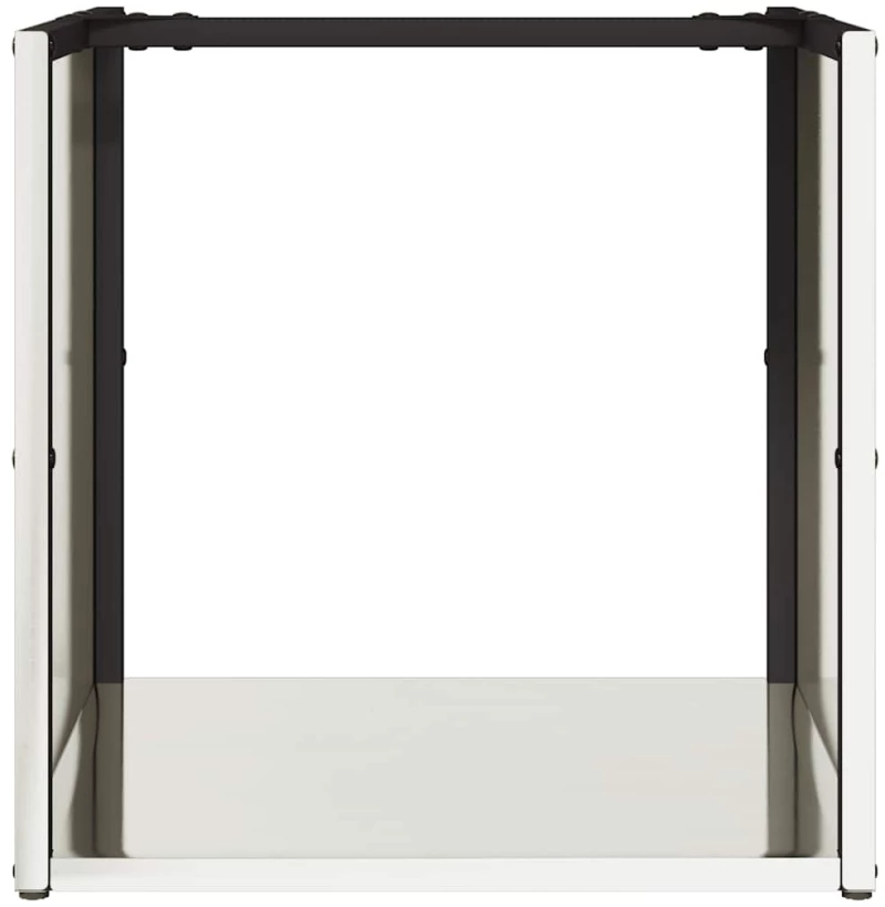 vidaXL Ραφιέρα Καυσόξυλων 40x40x40 εκ. από Ανοξείδωτο ατσάλι