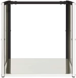 vidaXL Ραφιέρα Καυσόξυλων 40x40x40 εκ. από Ανοξείδωτο ατσάλι