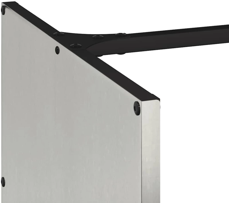 vidaXL Ραφιέρα Καυσόξυλων 40x40x40 εκ. από Ανοξείδωτο ατσάλι