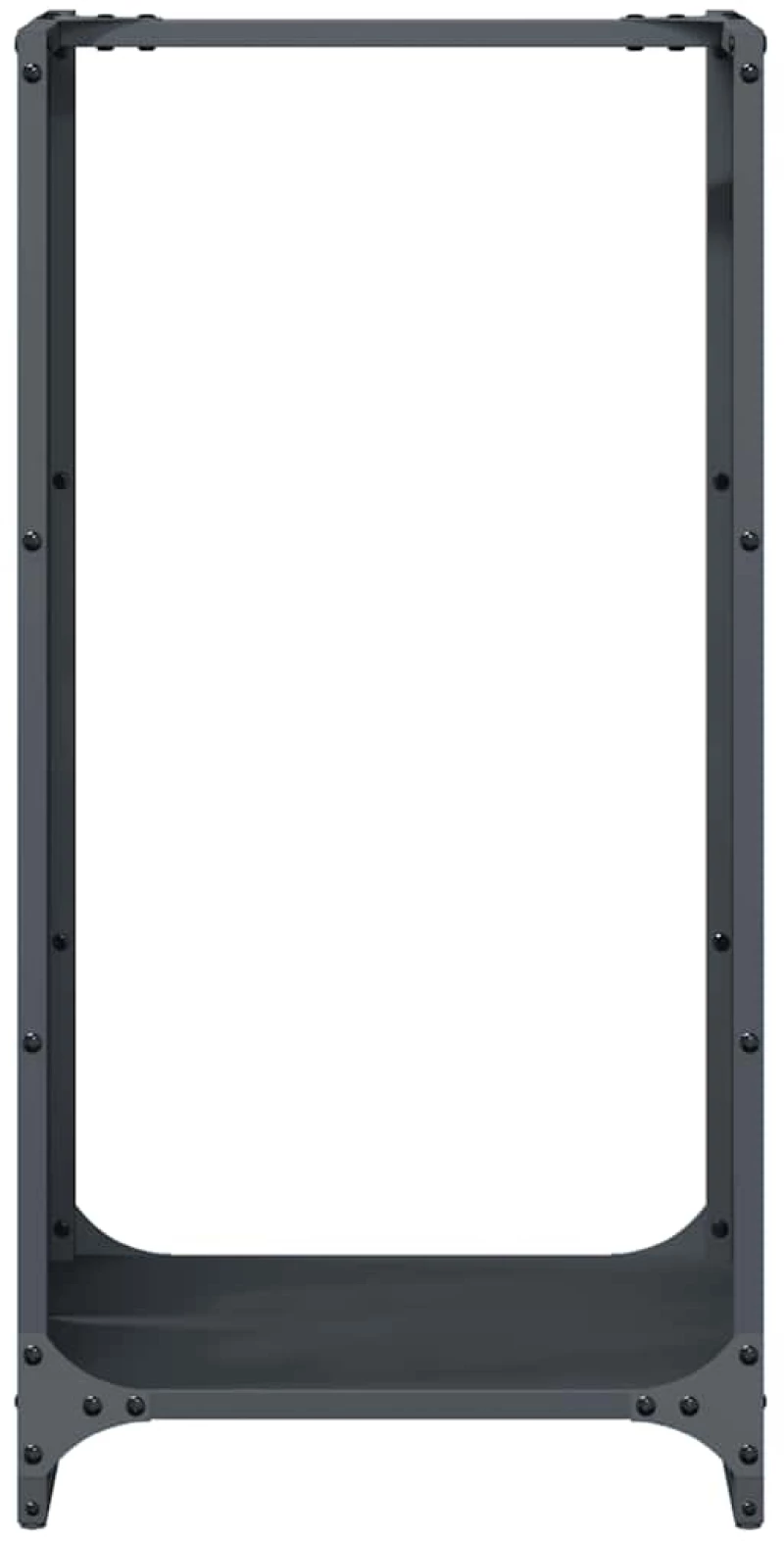 vidaXL Ράφι Καυσόξυλων Ανθρακί 40x30x80 εκ. Χάλυβας ψυχρής έλασης