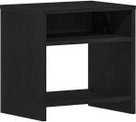 vidaXL Κομοδίνο Μαύρο Δρυς 40 x 30 x 40 εκ. από Επεξεργασμένο Ξύλο