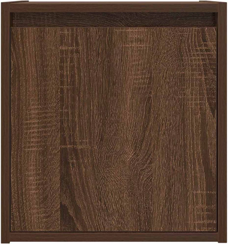 vidaXL Κομοδίνο Επιτοίχιο Καφέ Δρυς 38x34x40 εκ.
