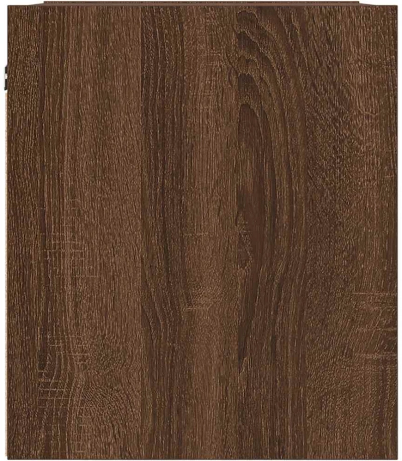 vidaXL Κομοδίνο Επιτοίχιο Καφέ Δρυς 38x34x40 εκ.