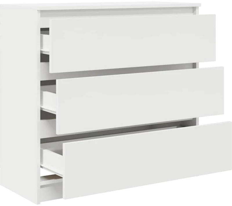 vidaXL Ντουλάπι Λευκό 80x35x76 εκ. Επεξεργασμένο Ξύλο