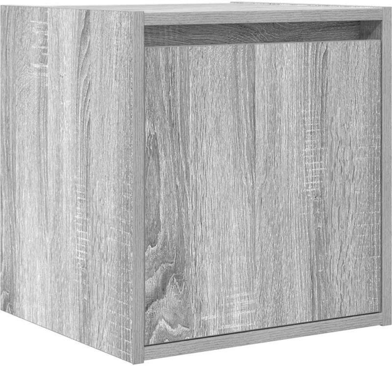 vidaXL Κομοδίνα Επιτοίχια 2 τεμ. Γκρι Sonoma 38x34x40 εκ.