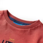 Μπλουζάκι Παιδικό Μακρυμάνικο Χρώμα Burnt Red 116