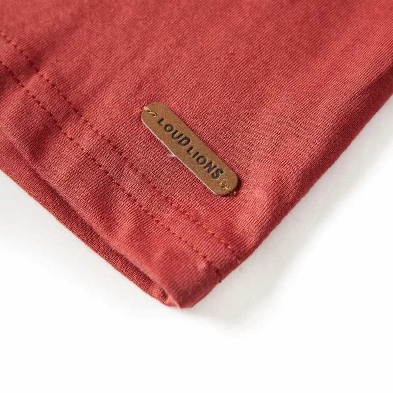 Μπλουζάκι Παιδικό Μακρυμάνικο Χρώμα Burnt Red 116