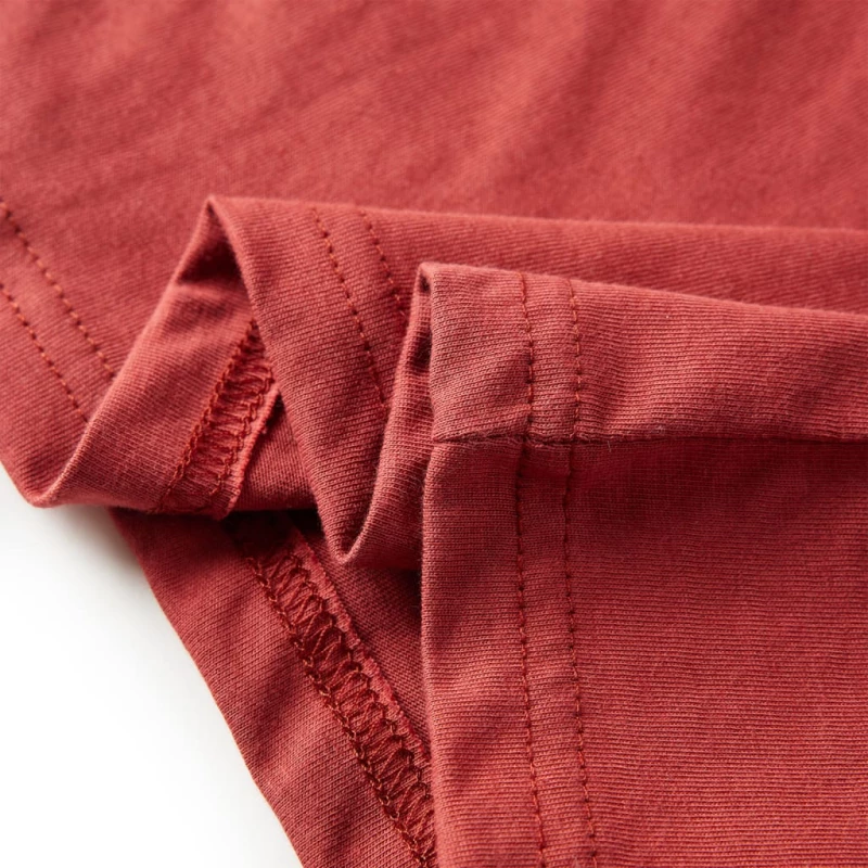 Μπλουζάκι Παιδικό Μακρυμάνικο Χρώμα Burnt Red 116