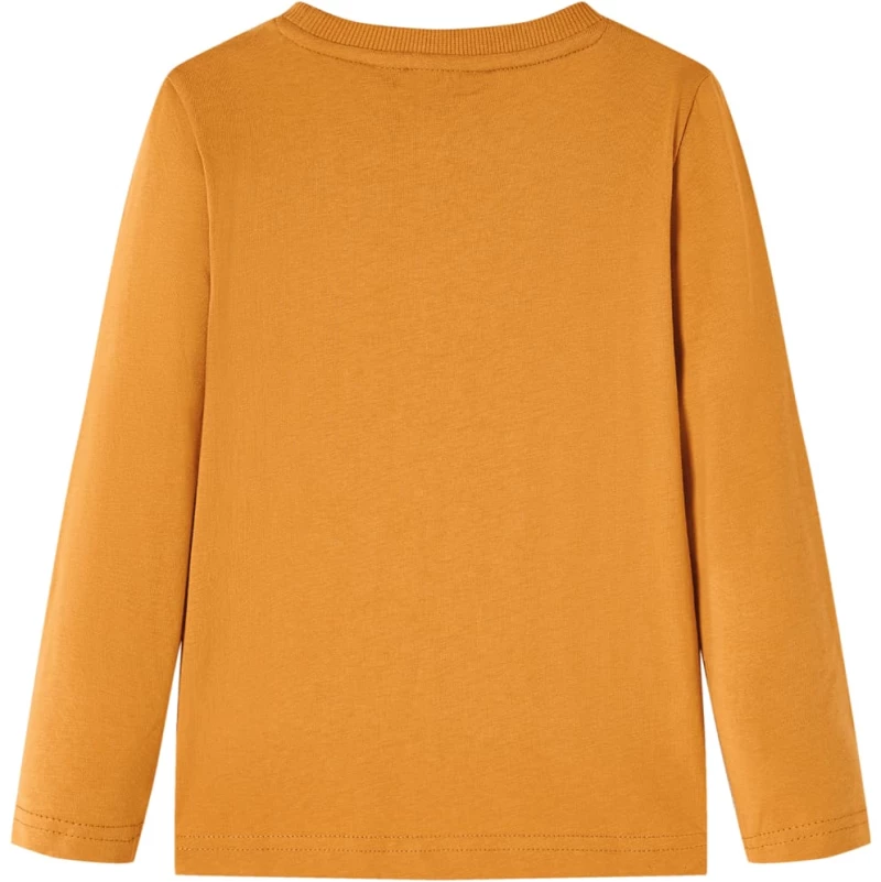 Μπλουζάκι Παιδικό Μακρυμάνικο Σκούρα Ώχρα 104