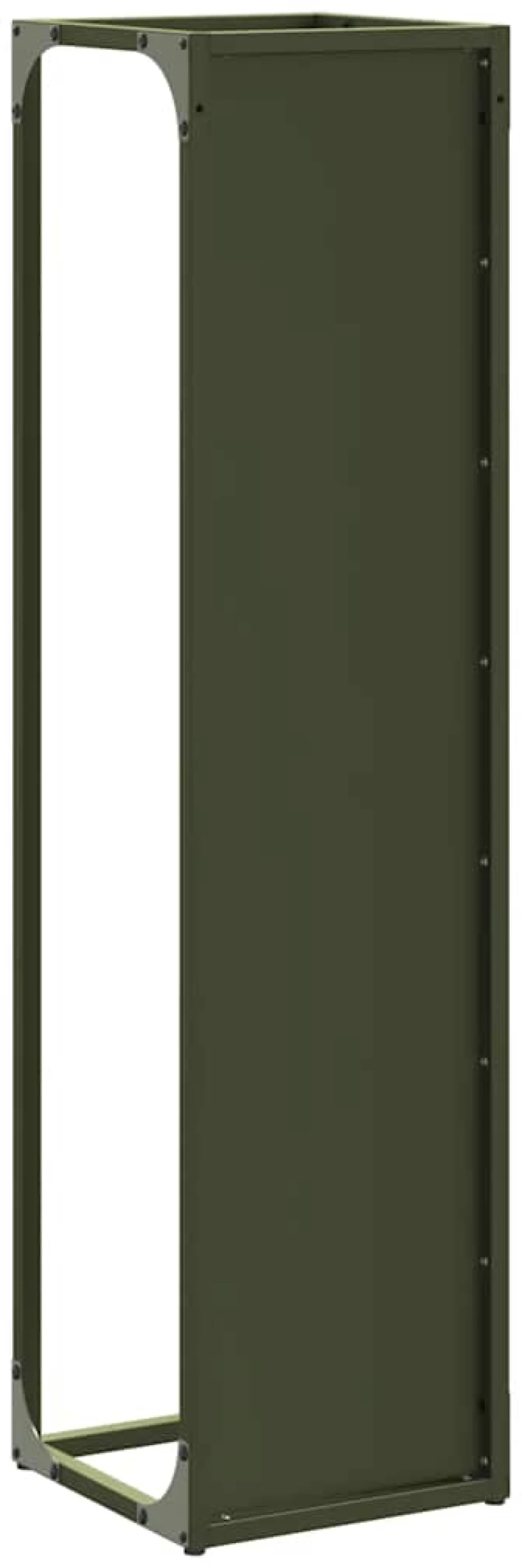 vidaXL Ράφι για καυσόξυλα 25x25x100 εκ. Ατσάλι ψυχρής έλασης