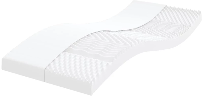 vidaXL Καναπές Κρεβάτι Συρόμενος Μαύρο 90x190 εκ. Ύφασμα Στρώματα