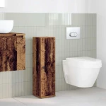vidaXL Ντουλάπι μπάνιου με θήκη για ρολά 20,5x22x72 εκ.