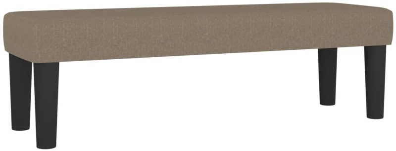 vidaXL Κρεβάτι Boxspring με Στρώμα Taupe 160x200 εκ. Υφασμάτινο
