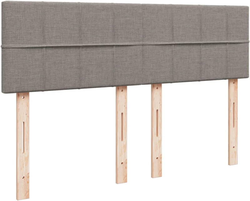 vidaXL Κρεβάτι Boxspring με Στρώμα Taupe 160x200 εκ. Υφασμάτινο