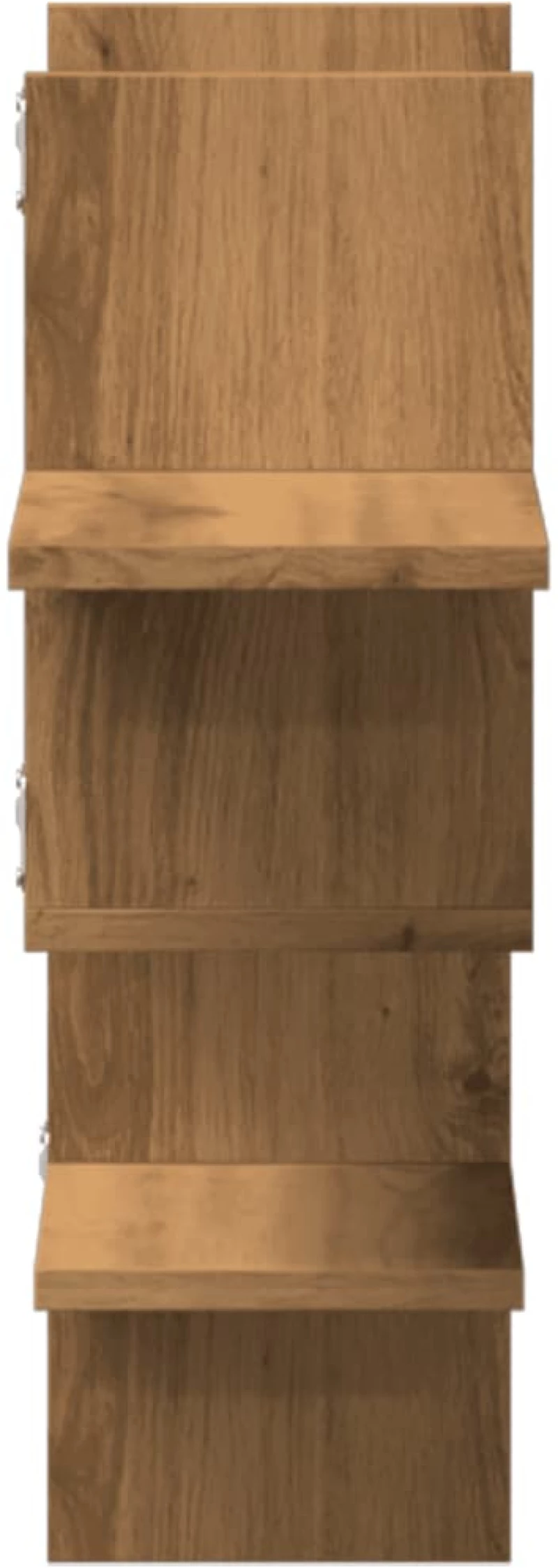 vidaXL Ραφιέρα Τοίχου Αρτισιανή Δρυς 124,5x18x60,5 εκ. Επεξ. Ξύλο