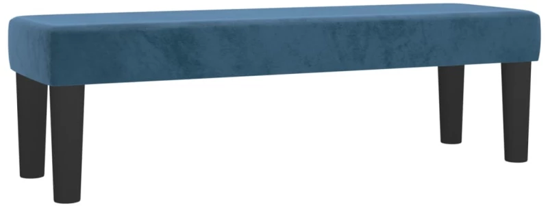 vidaXL Κρεβάτι Boxspring με Στρώμα Σκούρο Μπλε 140x200 εκ. Βελούδινο