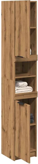 vidaXL Ντουλάπι μπάνιου Artisan Oak 32x34x188,5 cm Κατασκευασμένο ξύλο