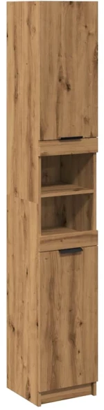 vidaXL Ντουλάπι μπάνιου Artisan Oak 32x34x188,5 cm Κατασκευασμένο ξύλο