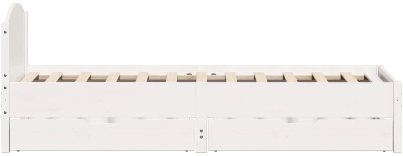 vidaXL Σκελετός Κρεβ. Χωρίς Στρώμα Λευκό 90x200 εκ Μασίφ Πεύκο