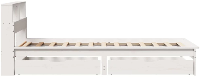 vidaXL Κρεβάτι Βιβλιοθήκη Χωρίς Στρώμα 100x200 εκ. Μασίφ Ξύλο Πεύκο