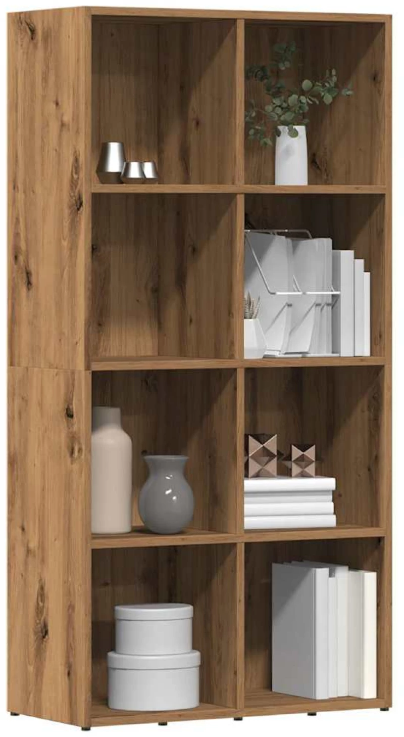 vidaXL Ντουλάπι βιβλίων Artisan Oak 66x30x130 cm Κατασκευασμένο ξύλο