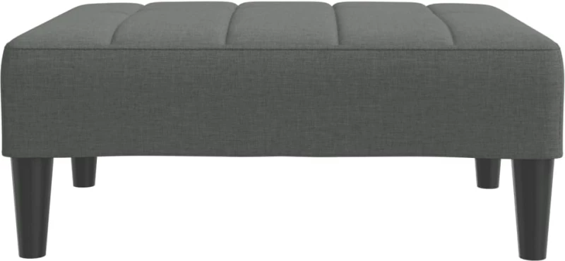 vidaXL Υποπόδιο Σκούρο Γκρι 77x55x31 εκ. Υφασμάτινο