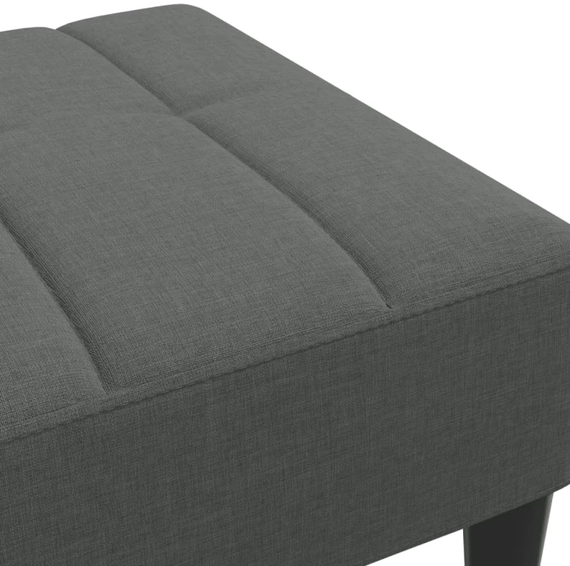 vidaXL Υποπόδιο Σκούρο Γκρι 77x55x31 εκ. Υφασμάτινο