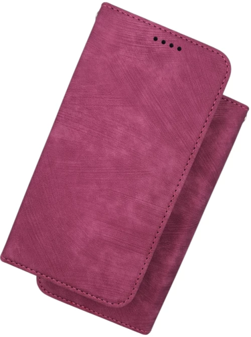 Naxius Case Book Magnet Rose Red XiaoMi RedMi 13C_Mi Poco C65 Naxius