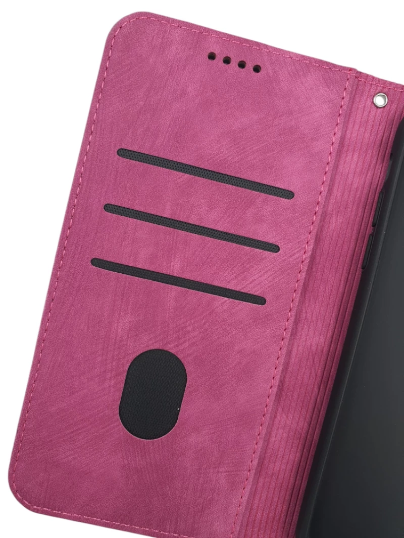 Naxius Case Book Magnet Rose Red XiaoMi RedMi 13C_Mi Poco C65 Naxius