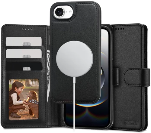 TECH-PROTECT WALLET MAGSAFE -APPLE IPHONE 16e MATTE BLACK