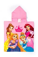 Πόντσο Θαλάσσης Quick Dry Disney Home Princess 08 50X100 Pink 100% Microfiber - -
