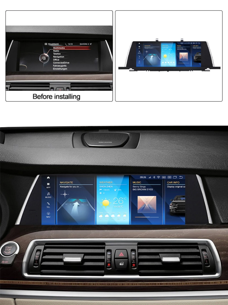 CARMEDIA CMFB41025 PRO 10.25'' OEM BMW (F07) CIC 2009-2012