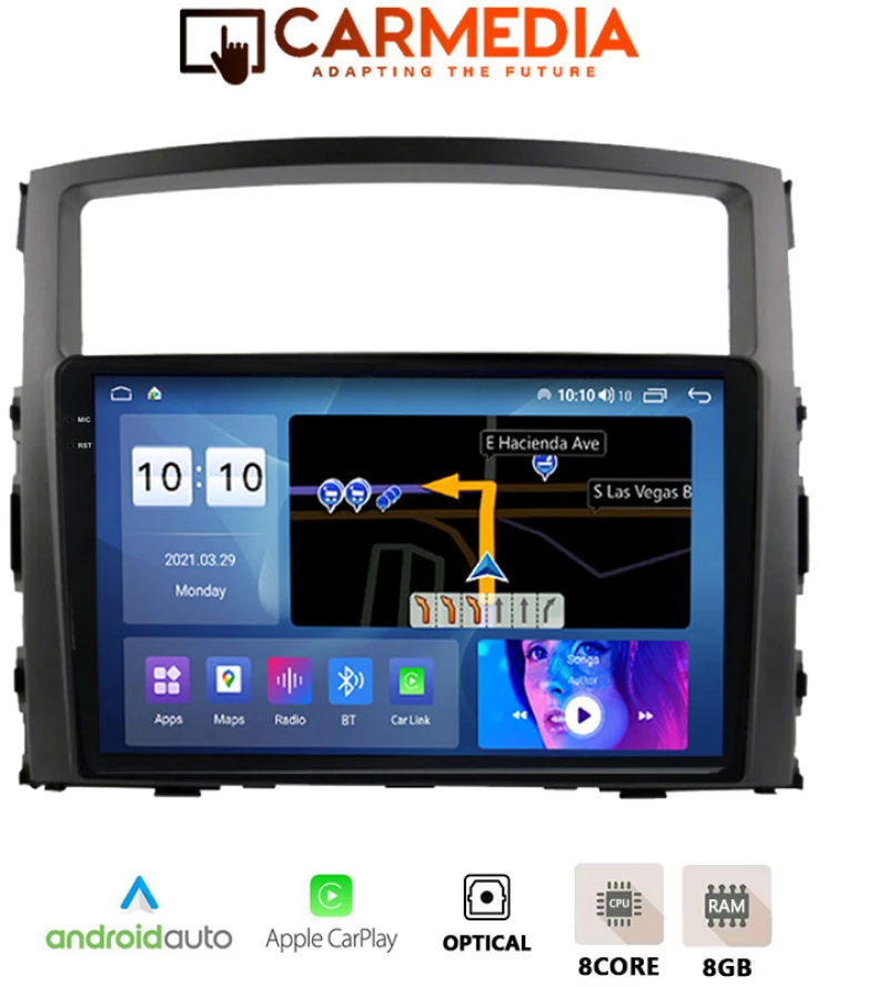 CARMEDIA CMDU4095-4 PRO PLUS TABLET 9.5'' OEM MITSUBISHI PAJERO 2006-2013