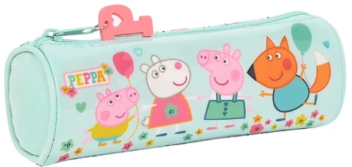 Safta 812290026 Peppa Pig, Ύφασμα, Κασετίνα, Τιρκουάζ