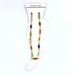 Kostibas 2012-564X, Βραχιόλι Ποδιού, Μεταλλικό, Χρυσό/Πολύχρωμο