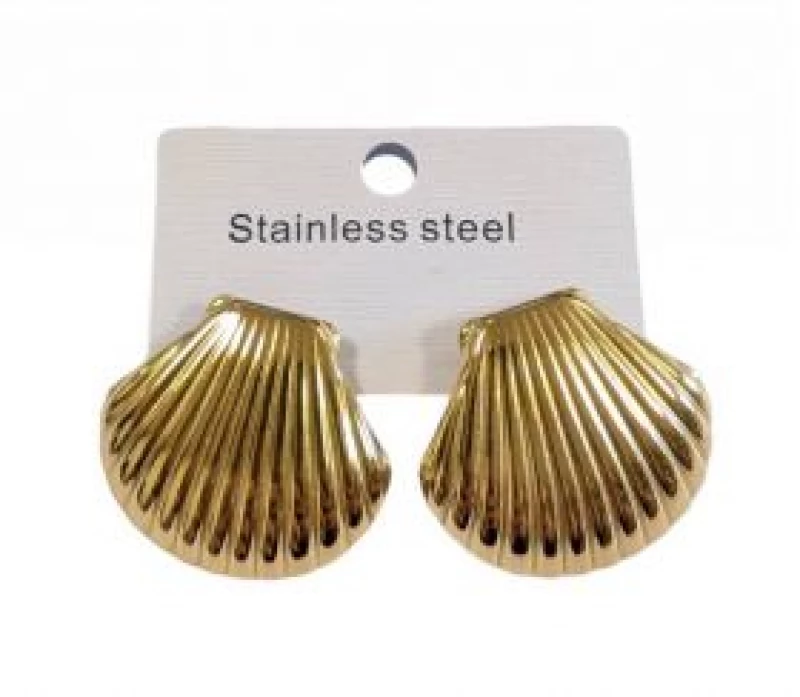 Kostibas 3013-645X, Σκουλαρίκια, Ατσάλι, Χρυσό
