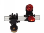 Kostibas 4121-020CU, Κλάμερ μαλλιών, Στρας, Κόκκινο, 12τμχ