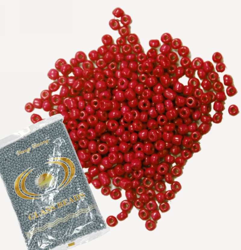 Kostibas 3828-211U, Χάντρες, Γυαλί, Κόκκινο, 5000τμχ