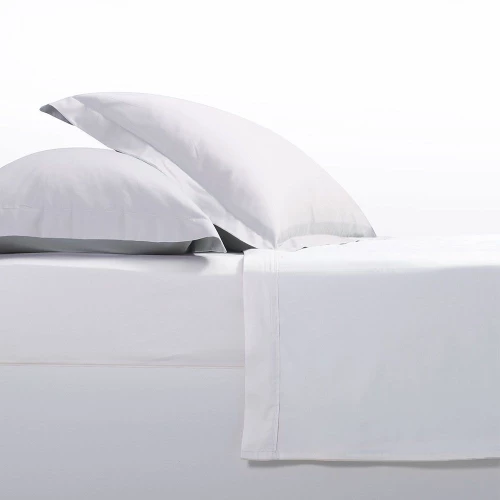 Σεντόνι Elements 24 White Nef-Nef Homeware Υπέρδιπλo 240x270cm 100% Βαμβακοσατέν