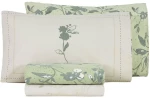 Μαξιλαροθήκες Bernice (Σετ 2τμχ) Green-Beige Nima 50Χ70 100% Βαμβάκι