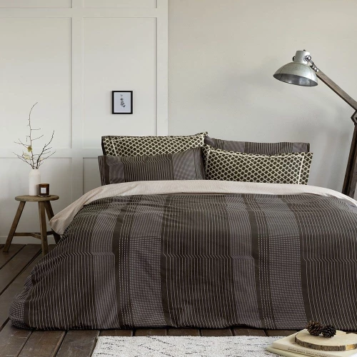 Πάπλωμα Welley Brown Nima Μονό 170x240cm 100% Βαμβάκι