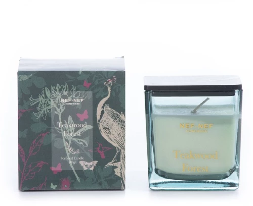 Αρωματικό Κερί Teakwood Forest 200gr Green Nef-Nef Homeware