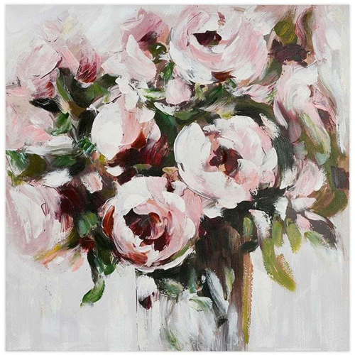 Πίνακας Καμβάς Flower 35296 166-224-047 100x3x100cm Multi Τετράγωνοι Καμβάς