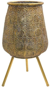 Φανάρι 168-124-026 29x60cm Gold Μέταλλο